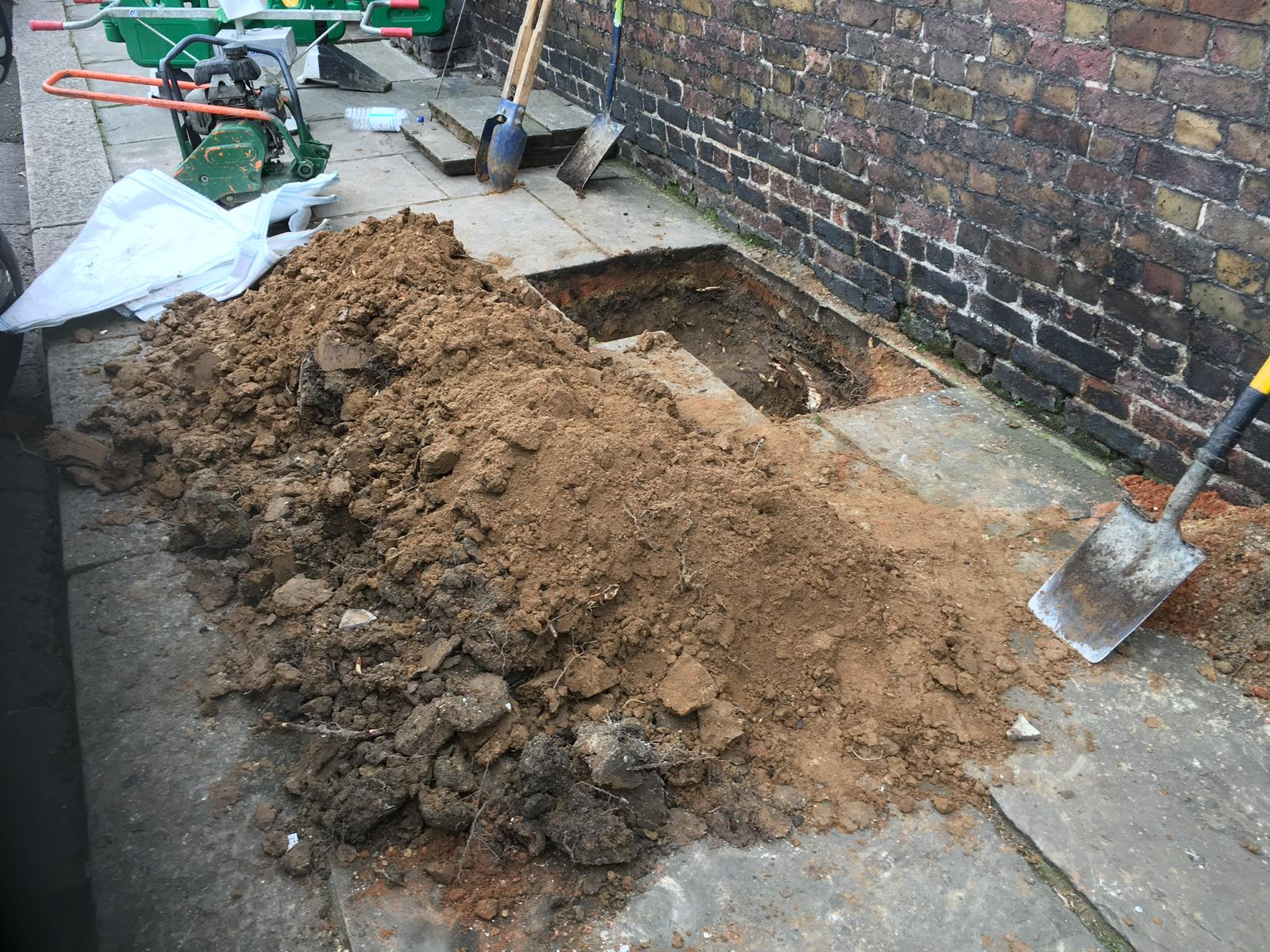 Brownfield site soil sampling for asbestos contamination assessment in Slough